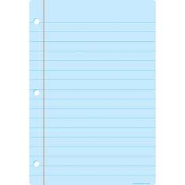 Smart Poly Chart, 13" x 19", Light Blue Notebook Paper