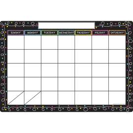 Smart Poly Chart, 13" x 19", Chalk Dots with Loops Calendar
