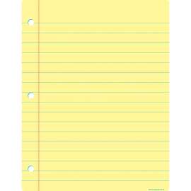 Smart Poly Big Light Yellow Notebook Paper Chart, Dry-Erase Surface, 17" x 22"