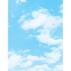 Smart Poly Clouds Chart, Dry-Erase Surface, 17" x 22"
