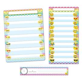 Smart Poly Emoji 3-Piece Pocket Chart Set