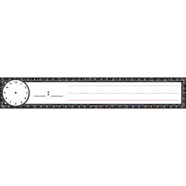 Pocket Chart Inserts, Scheduling/Sentence Strip Cards, 2" x 12", Chalk Loops, Pack of 12