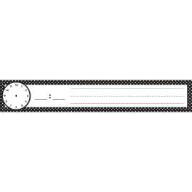 Pocket Chart Inserts, Scheduling/Sentence Strip Cards, 2" x 12", B&W Polka Dots, Pack of 12