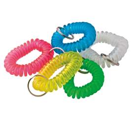 Wrist Coil Key Chain, Pack of 10