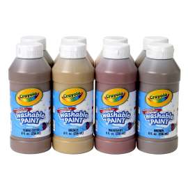 Multicultural Washable Paint, 8 Assorted Colors