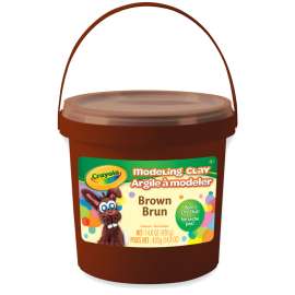 1 lb. Bucket Modeling Clay, Brown