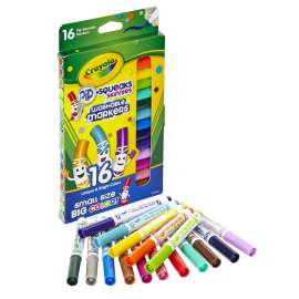 Crayola Pip-Squeaks Skinnies Markers, Fine Tip, 16 colors