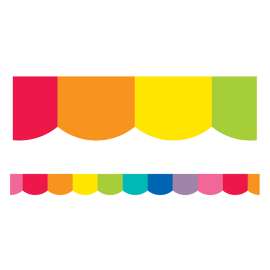 Hello Sunshine Rainbow Scalloped Borders, 39'