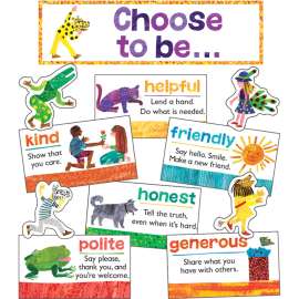 World of Eric Carle Positive Character Traits Mini Bulletin Board Set