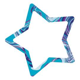 Galaxy Marble Swirl Star Notepad, 5.37" x 5.61", 50 Sheets