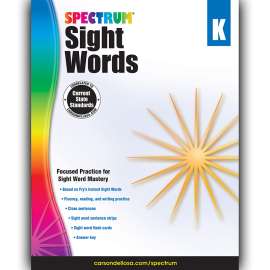 Sight Words Workbook, Grade K