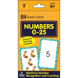 Numbers 0-25 Flash Cards