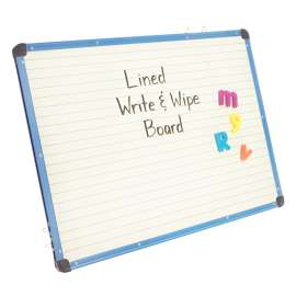 Magnetic Lined Dry Erase Board, 36" x 25"