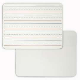 Magnetic Dry Erase Board, 2-Sided Lined/Plain, Pack of 4