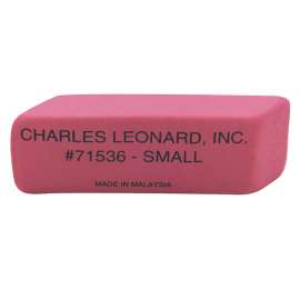 Natural Rubber Pink Wedge Eraser, Small, 36 Per Pack, 2 Packs