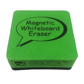 Eraser - Whiteboard - Magnetic, 2" x2", Green/Black, 1 Ea