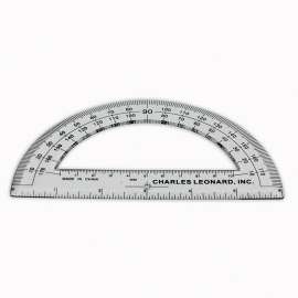 Plastic Protractor 6", Pack of 72