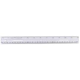 12In Plastic Ruler Clear