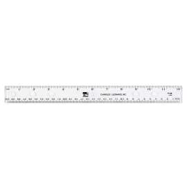 Translucent 12" Plastic Ruler, Clear, Pack of 72