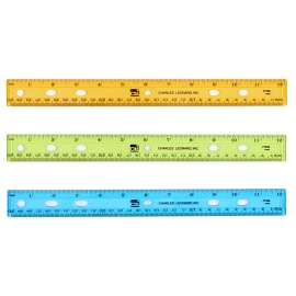Translucent 12" Plastic Ruler, Assorted Colors