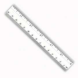 Clear Plastic 6" Ruler, Pack of 36