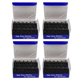 Medium Weight Plastic Whistles, 12 Per Pack, 4 Packs