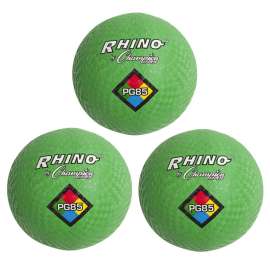 Playground Ball, 8.5", Green, Pack of 3