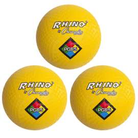 Playground Ball, 8.5", Yellow, Pack of 3