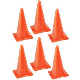 High Visibility 15" Safety Cone, Pack of 6