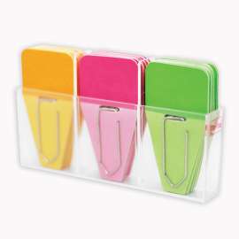 Solid Clip-Tabs, Pack of 24, Pink/Green/Orange