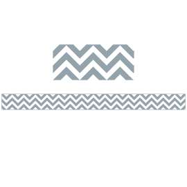 Slate Gray Chevron Border