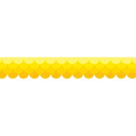 Ombre Yellow Scallops Borders (Paint)