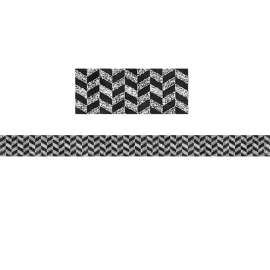 Herringbone in Chalk Borders
