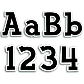 Fancy Black 4" Designer Letters, 210/Pack