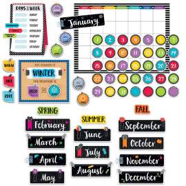 Bold & Bright Calendar Set Bulletin Board Set