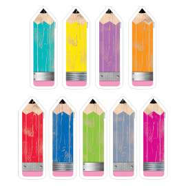 Upcycle Style Pencils 6" Designer Cut-Outs, 108/Pack