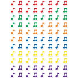 Music Notes Hot Spots Stickers, 880/Pack