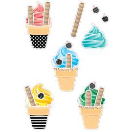 Happy Birthday Ice Cream Cones + Replacement Pieces