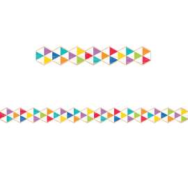 Upcycle Style Rustic Triangles Border, 35 Feet