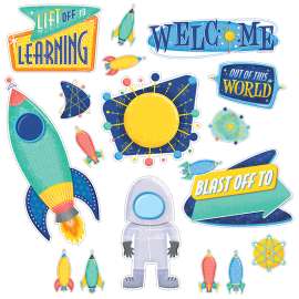 Mid-Century Mod Lift Off to Learning Bulletin Board Set