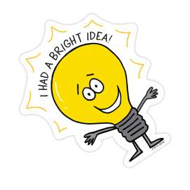 So Much Pun! Bright Idea Badge (8532)