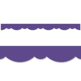 Ultra Violet Stylish Scallops Border, 35 Feet