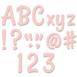 Stylish Blush 4" Designer Letters, 235/Pack