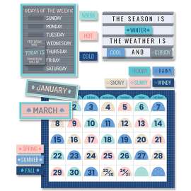 Calm & Cool Calendar Bulletin Board Set