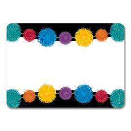 Pom-Poms Name Tag Labels, 36/Pack