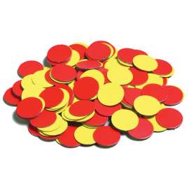 Magnetic Two-Color Counters, 200 Per Pack, 3 Packs