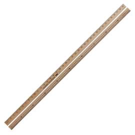 Meter Stick Reverse Calibrated with Centimeters on one Edge and Centimeters/Millimeters on the other