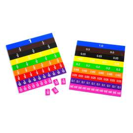 Fraction/Decimal Tile in Tray, Pack of 51