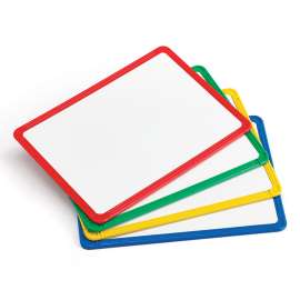 Learning Advantage Plastic Framed Metal Whiteboard, 9.5" x 13", Set of 4