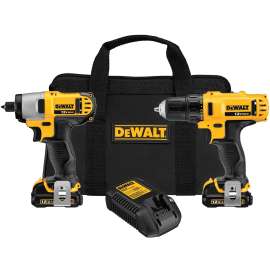 DeWalt DCK211S2 12V MAX Drill/Driver and Impact Driver Combo Kit